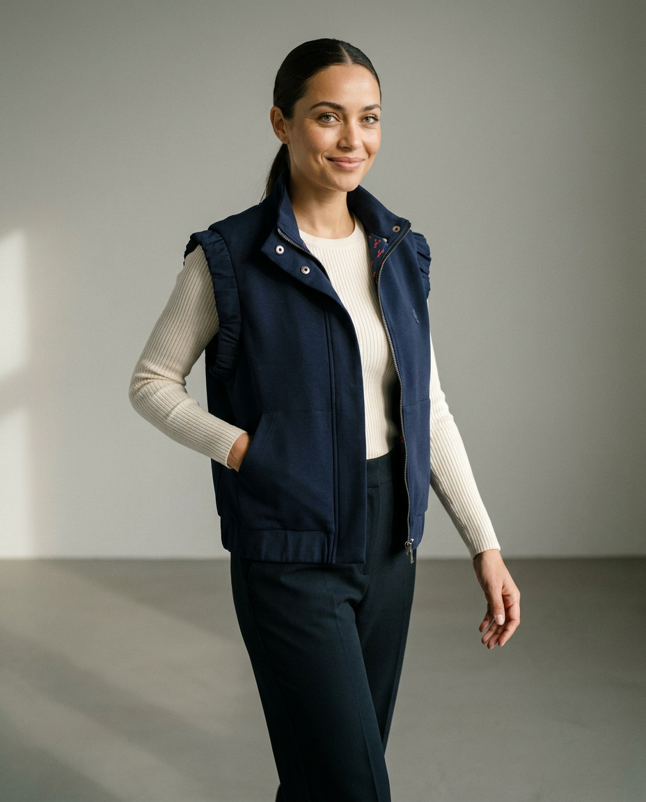 You're My Lobster — Body warmer met zakjes studio Navy