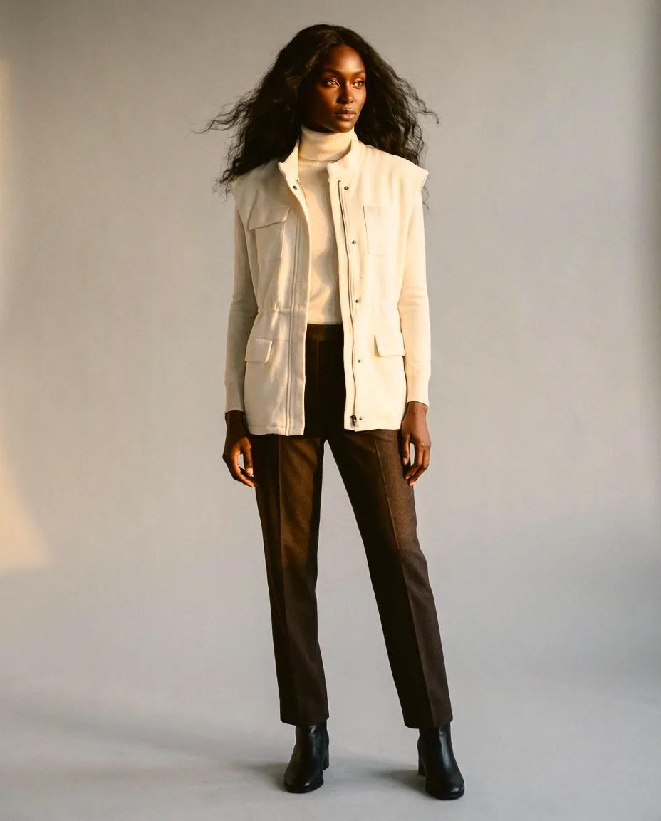 You're My Lobster — Vest met rits & zakken studio Cream