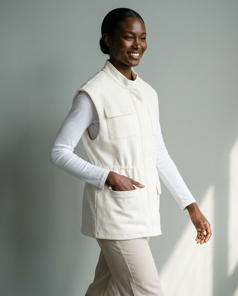 You're My Lobster — Vest met rits & zakken studio Cream