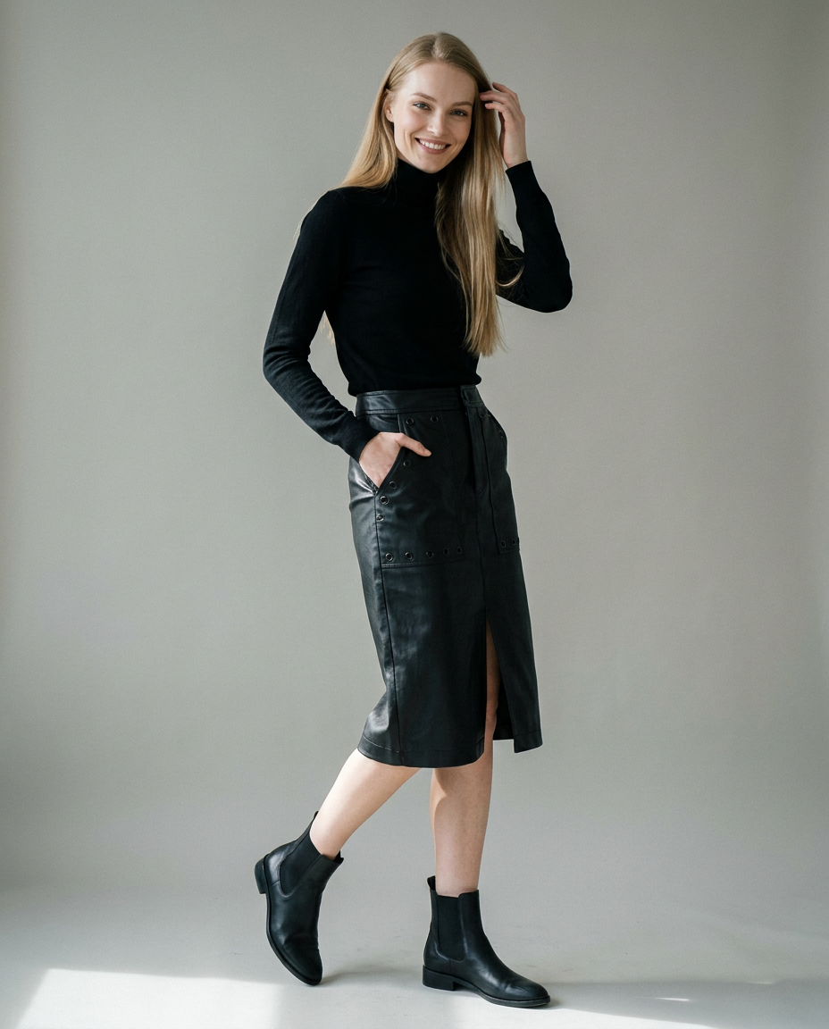 You're My Lobster — Rok in lederlook met fantasie studio Black