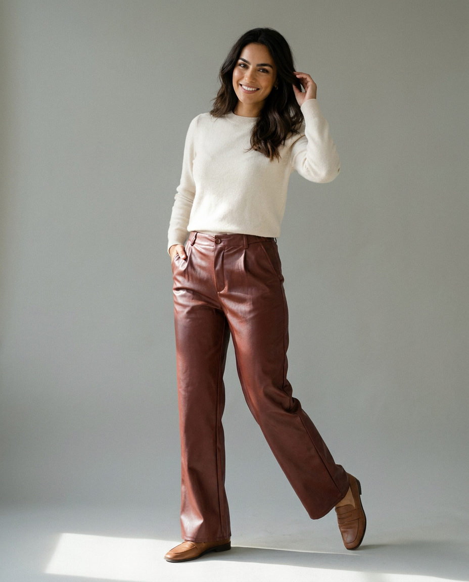 You're My Lobster — Broek in lederlook studio Sable