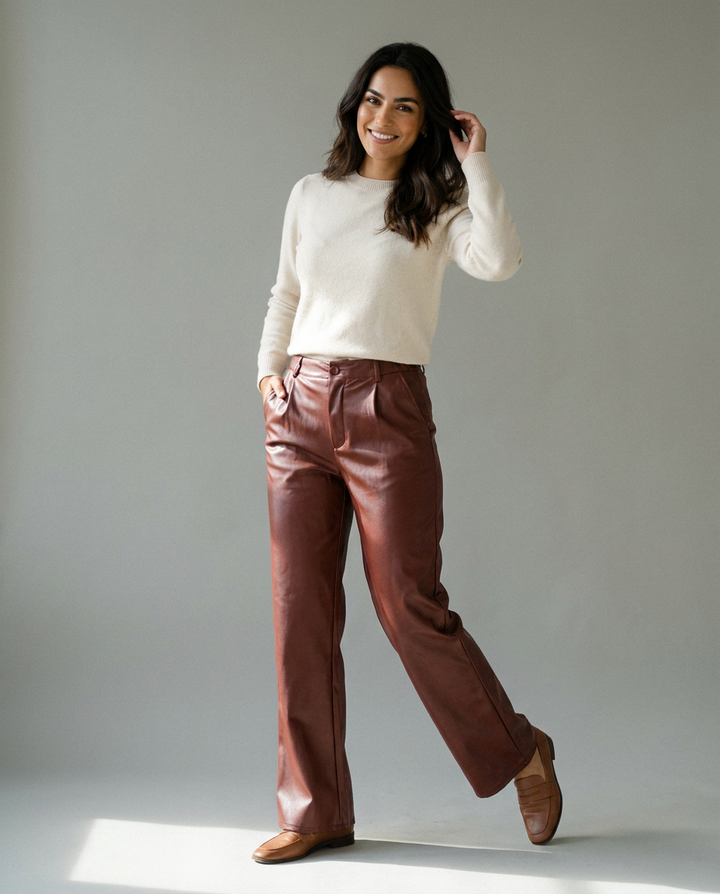 You're My Lobster — Broek in lederlook studio Sable