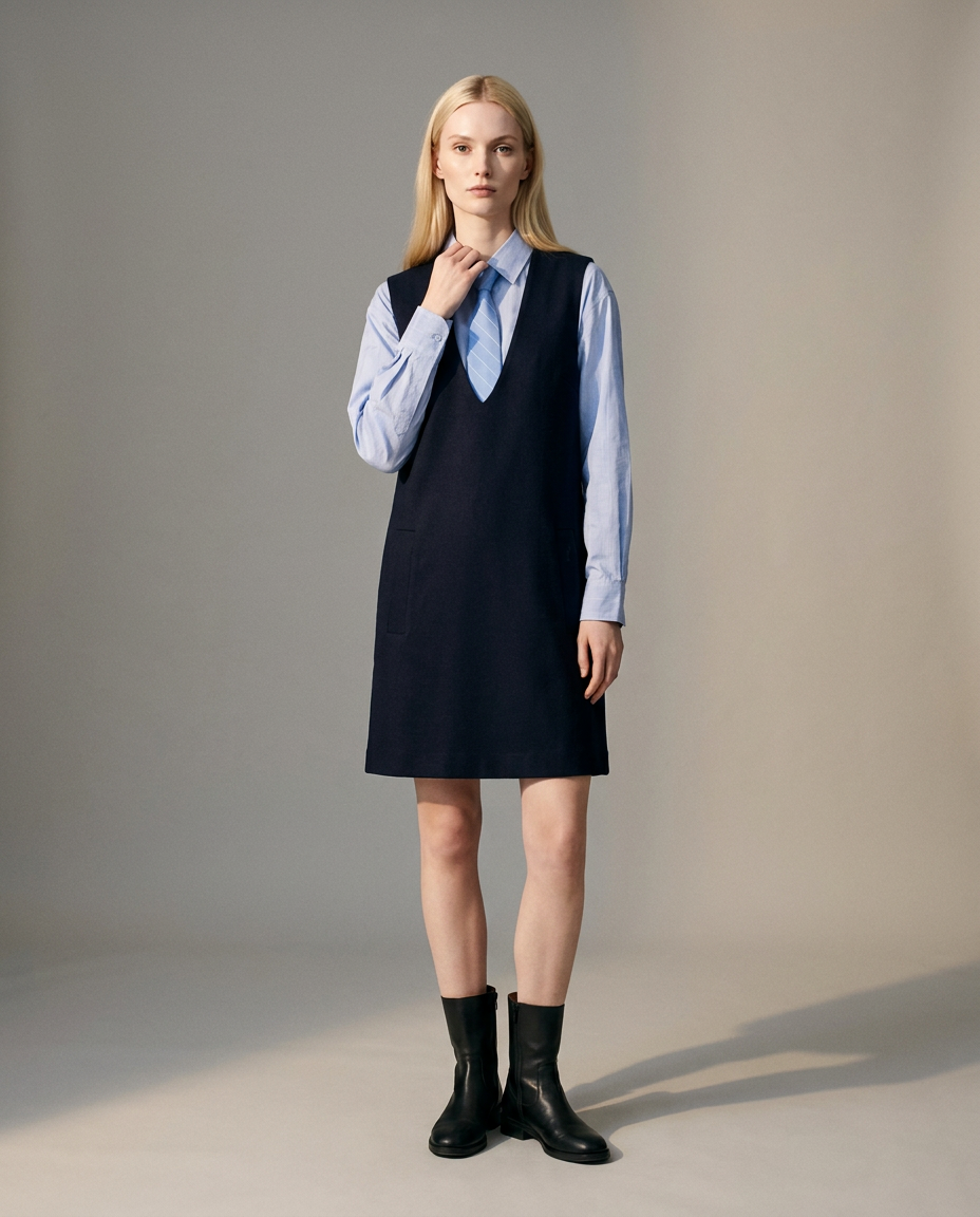 You're My Lobster — Hemd met stropdas studio look Blue