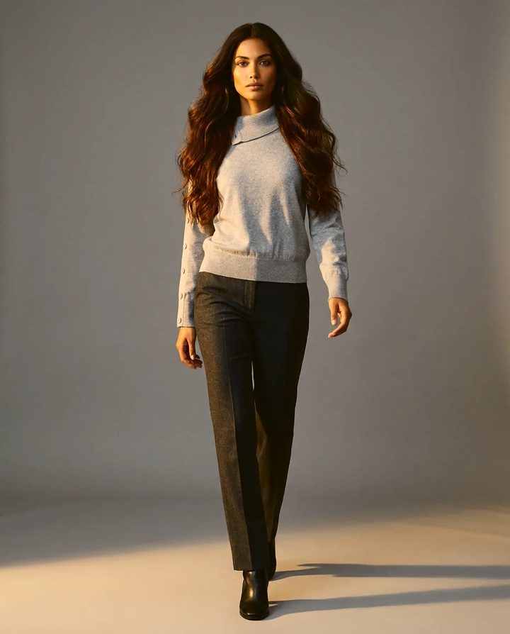 You're My Lobster — Pullover met knopen studio Cool Gray
