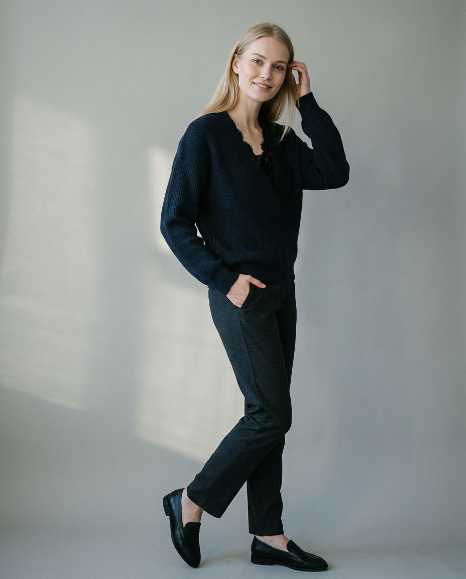 You're My Lobster — Pullover met diepe V hals studio