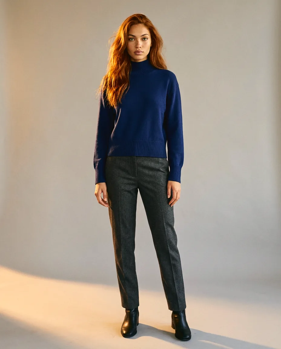 You're My Lobster — Pullover met rolkraag studio Dark Blue