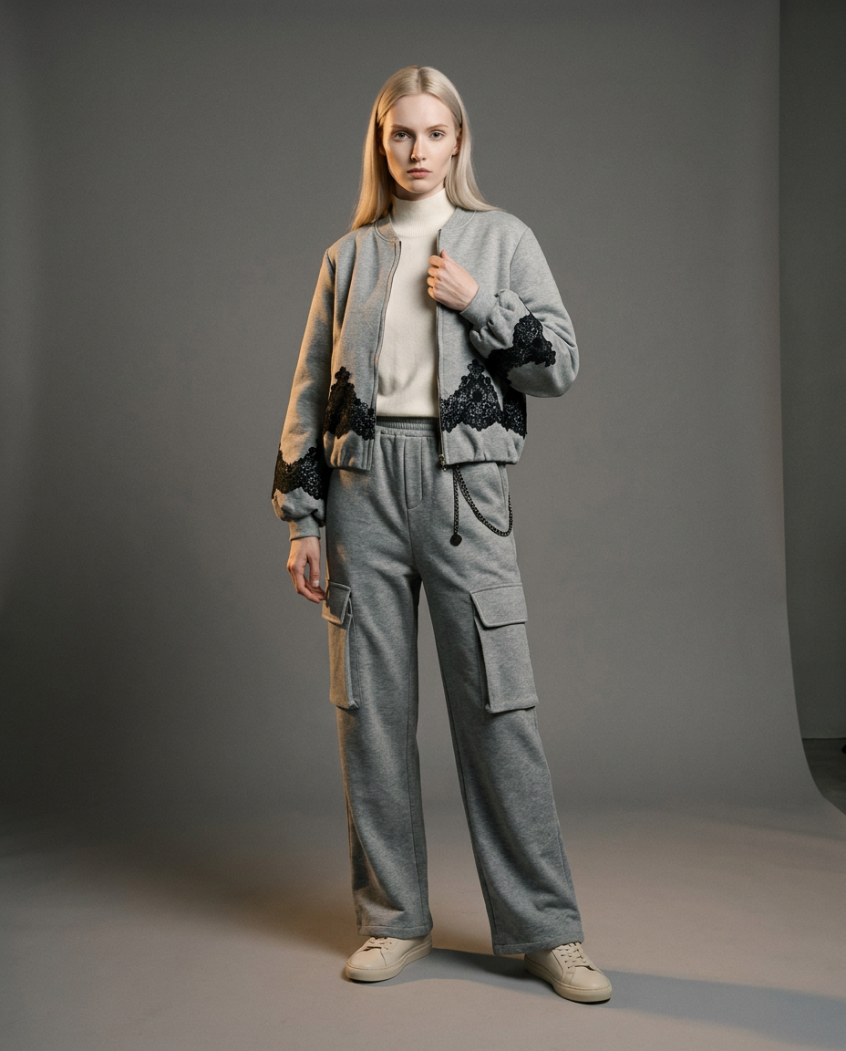 You're My Lobster — Pullover met rolkraag studio look Ecru