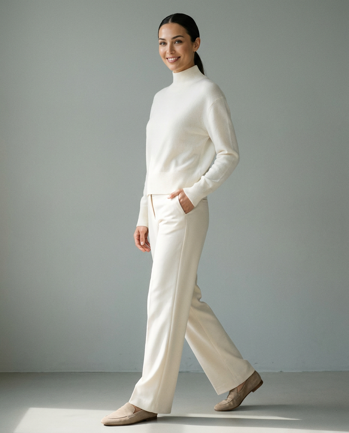 You're My Lobster — Pullover met rolkraag studio Ecru