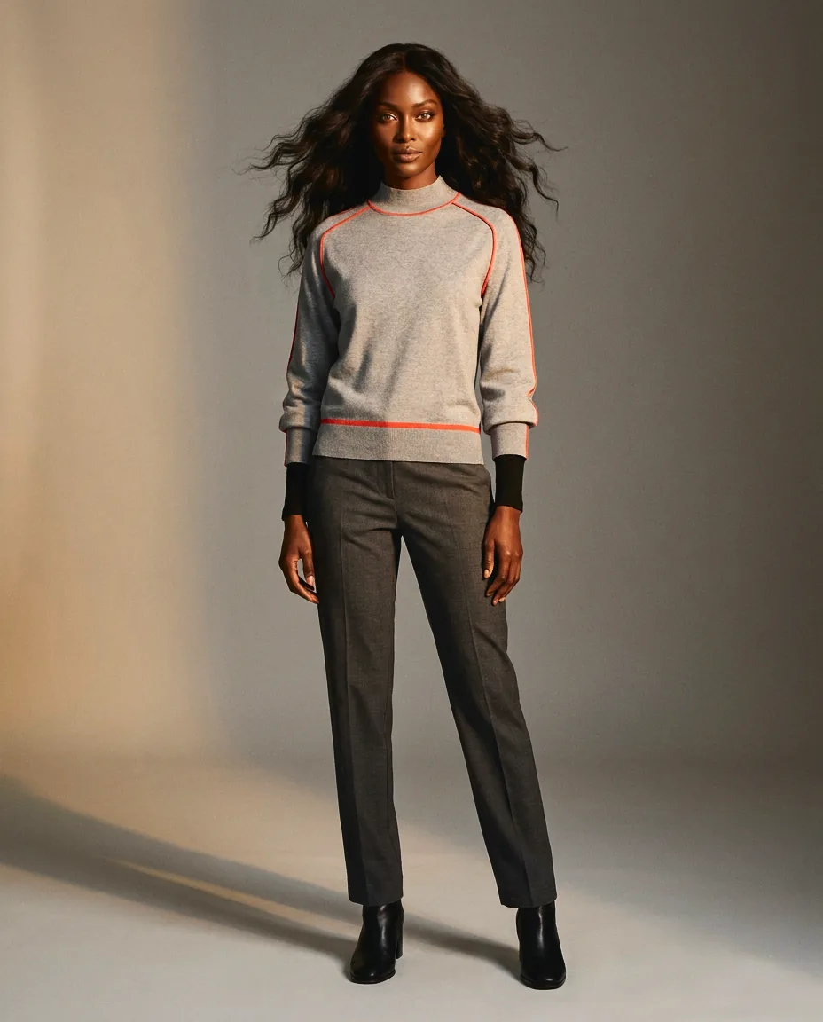 You're My Lobster — Pullover opstaande kraag & bies studio Cool Gray