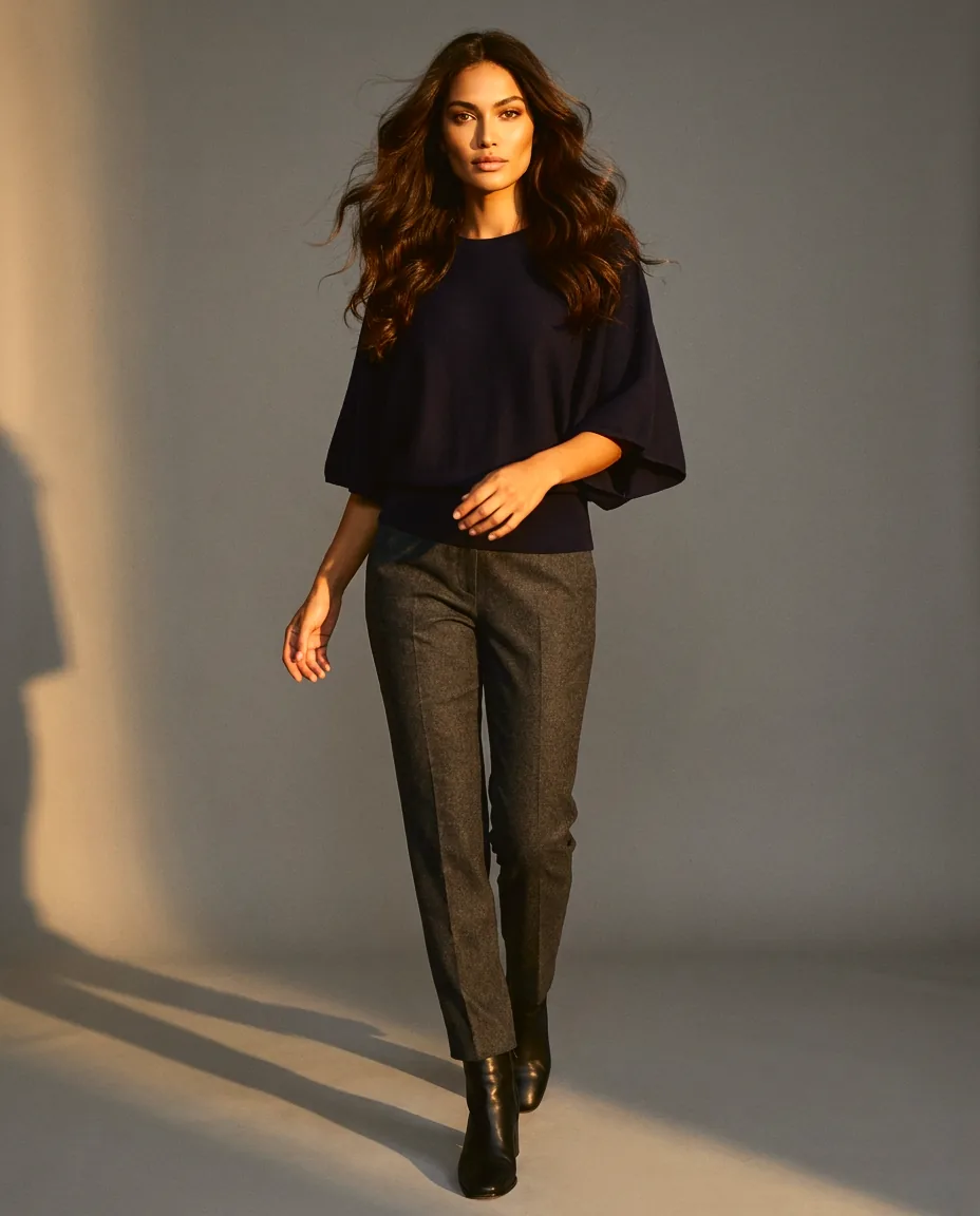 You're My Lobster — Pullover cape stijl studio Navy