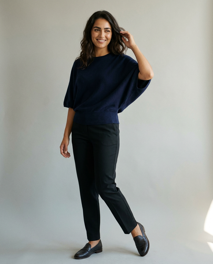 You're My Lobster — Pullover cape stijl studio Navy
