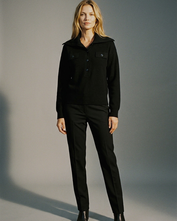 You're My Lobster — Pullover met knopen studio Black