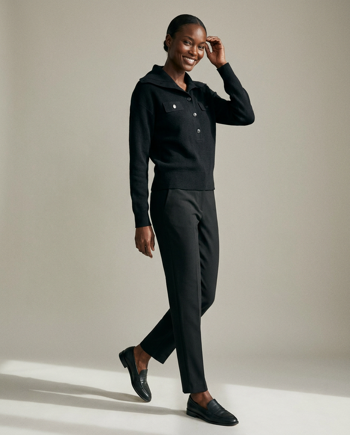 You're My Lobster — Pullover met knopen studio Black