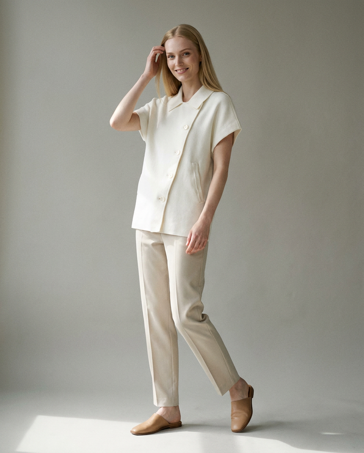 You're My Lobster — Vest met knopen studio Ecru
