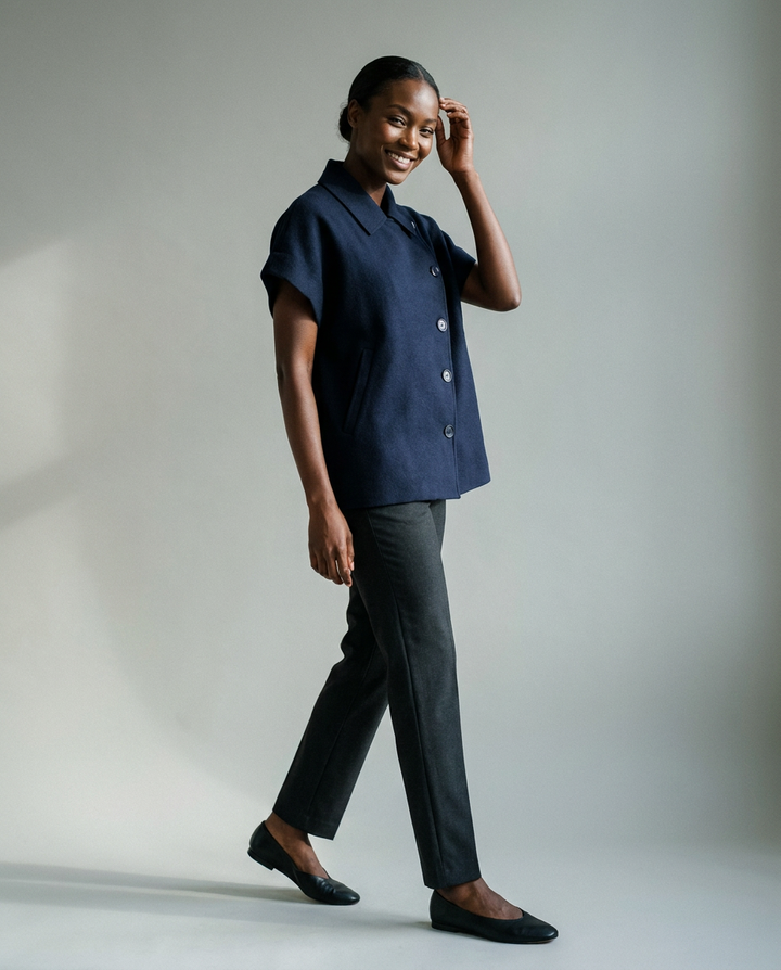 You're My Lobster — Vest met knopen studio Navy