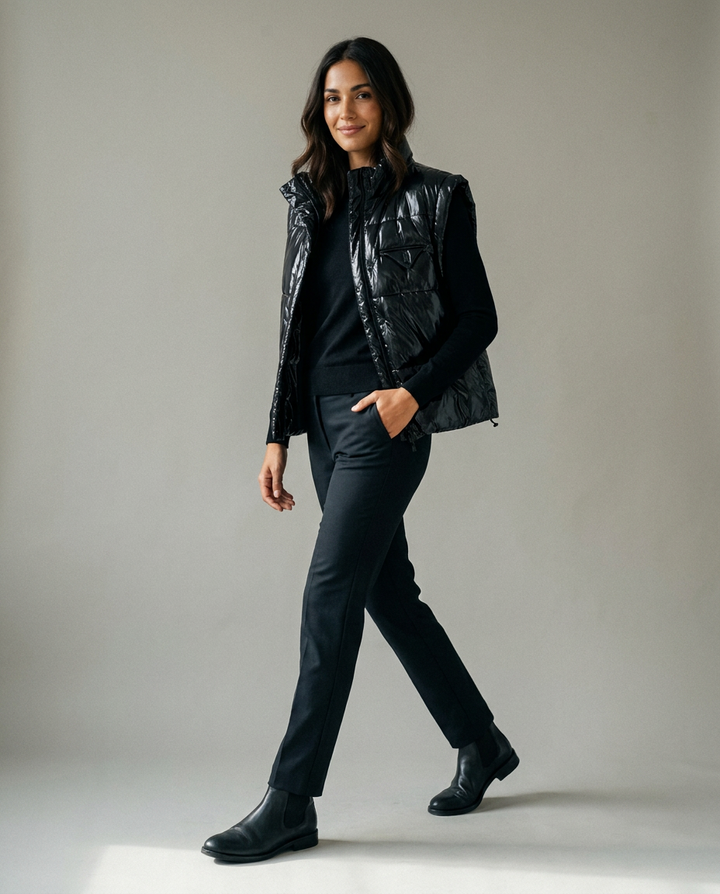 You're My Lobster — Laqué bodywarmer studio Black