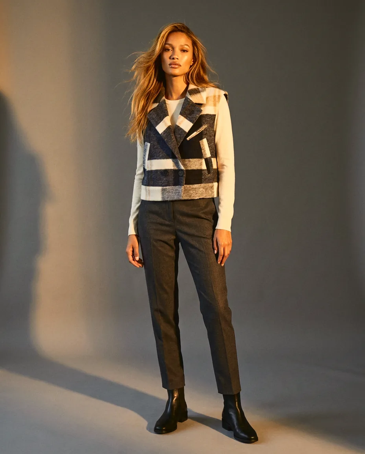 You're My Lobster — Geruite gilet studio Dark Blue