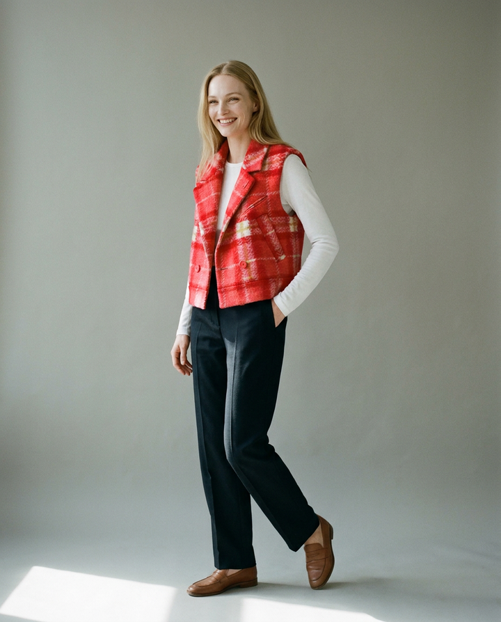 You're My Lobster — Geruite gilet studio Red