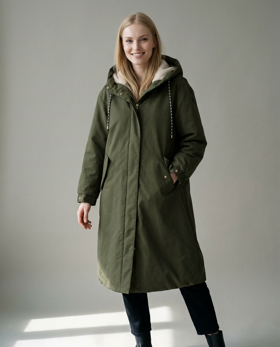 You're My Lobster — Waterdichte parka studio Dark olive