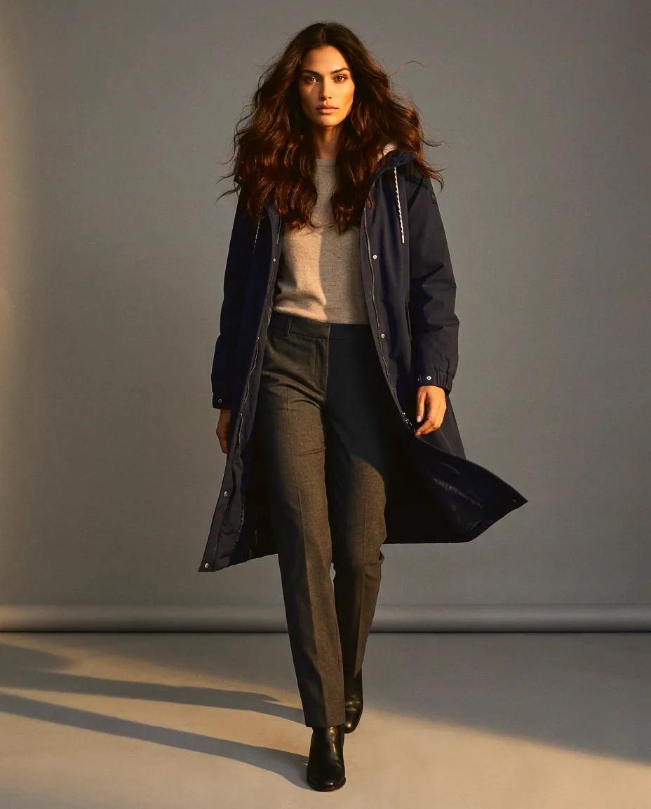 You're My Lobster — Waterdichte parka studio Navy