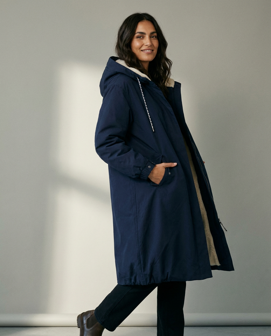 You're My Lobster — Waterdichte parka studio Navy