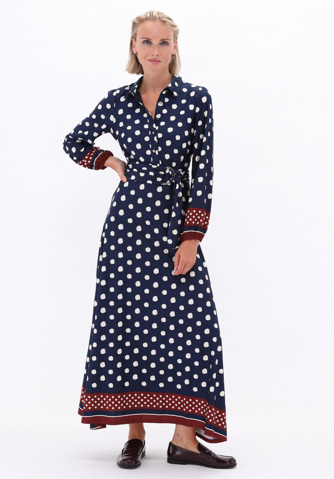 You're My Lobster — Maxi jurk met bolletjesprint — campagnebeeld P157