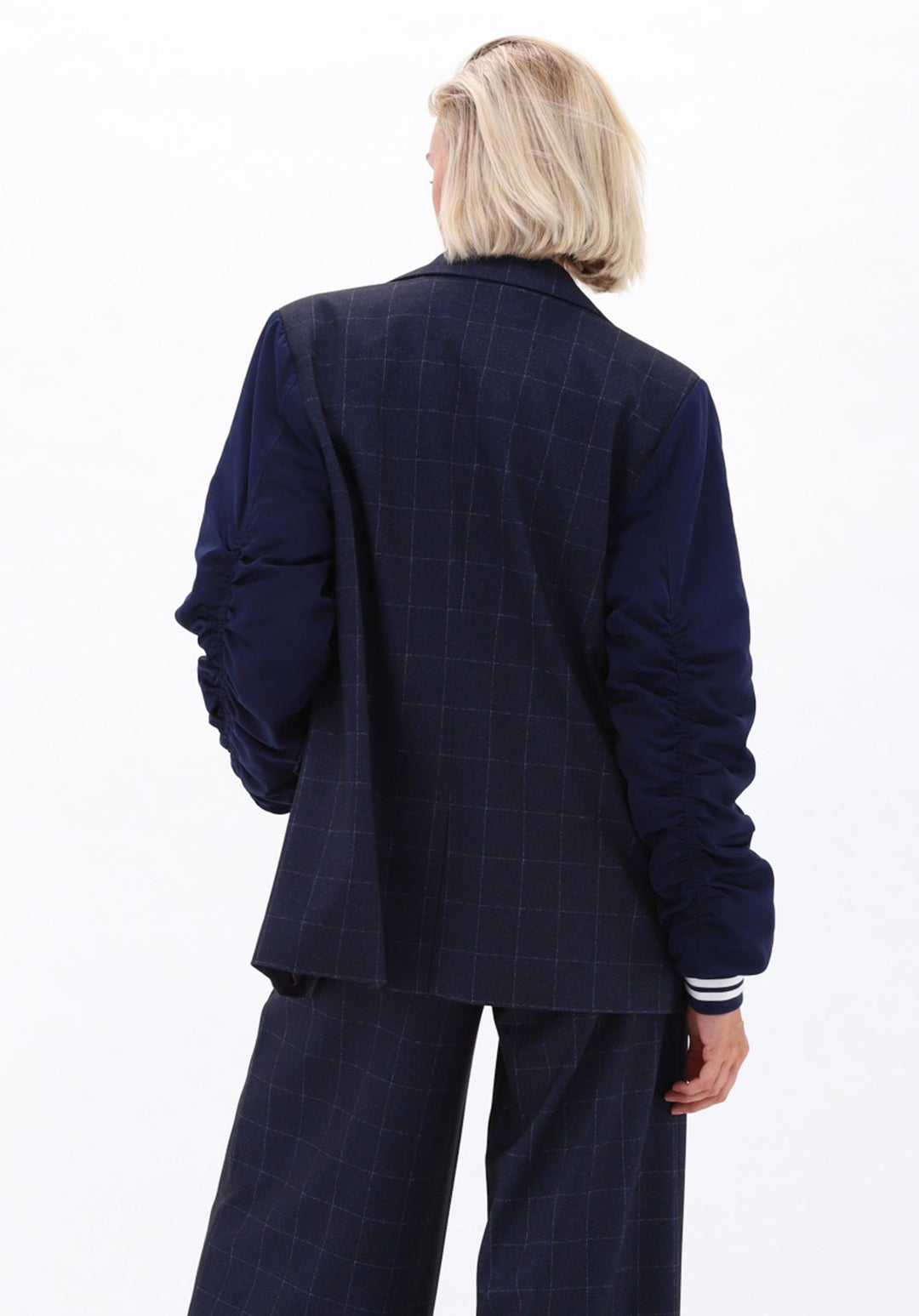 You're My Lobster — Blazer met gestreepte manchet — campagnebeeld DARKBLUE