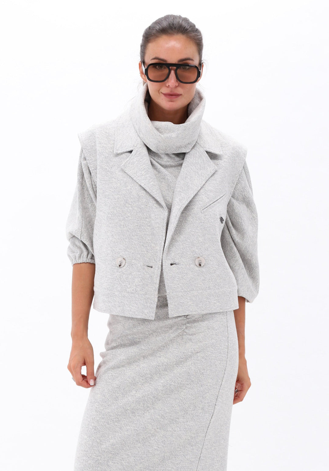 You're My Lobster — Soft touch midi jurk met rolkraag — campagnebeeld MOONSTRUCK219