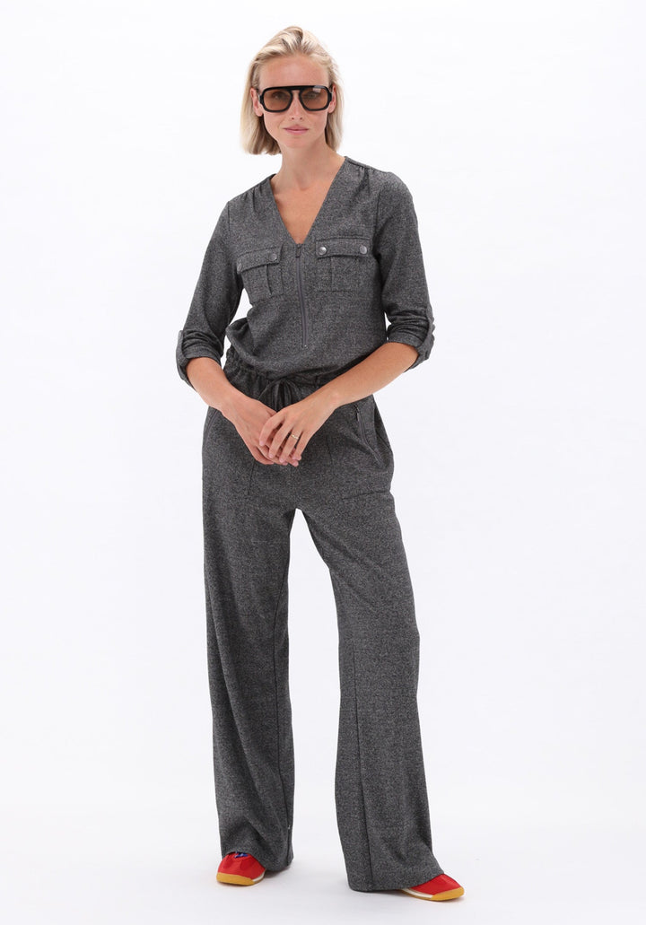 You're My Lobster — Soft touch spikkel jumpsuit — campagnebeeld DARKGREYMELANGE15