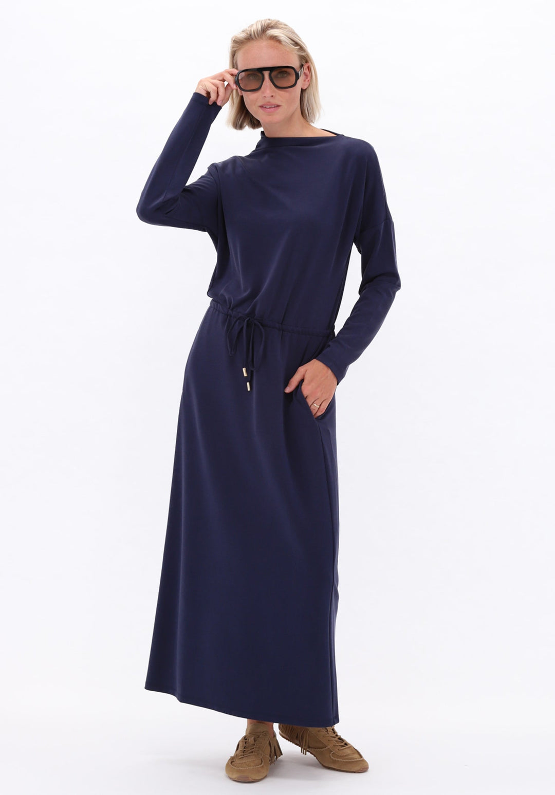 You're My Lobster — Soft touch maxi jurk — campagnebeeld NAVYBLAZER24
