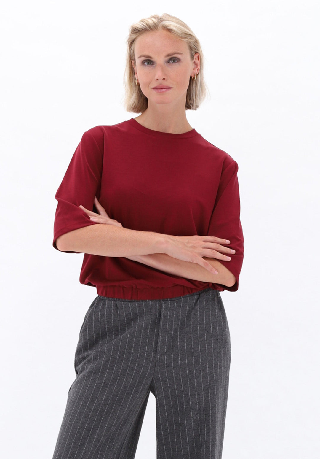 You're My Lobster — Soft touch top met ronde hals — campagnebeeld CABERNET