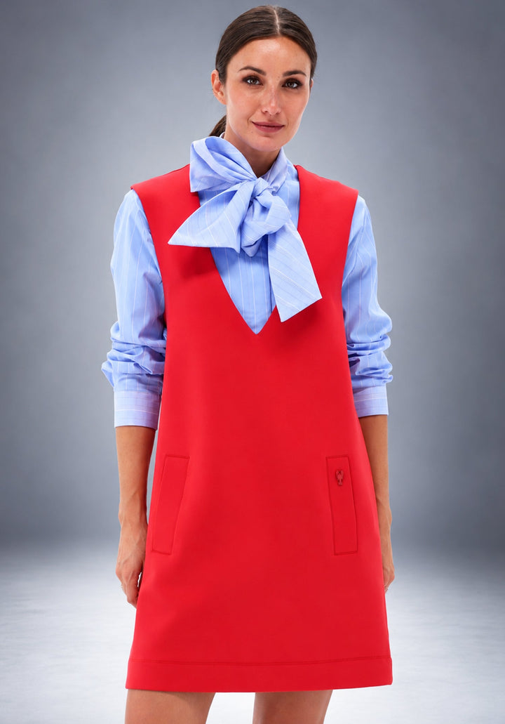 You're My Lobster — Jurk met diepe V hals & zakjes — campagnebeeld TANGORED