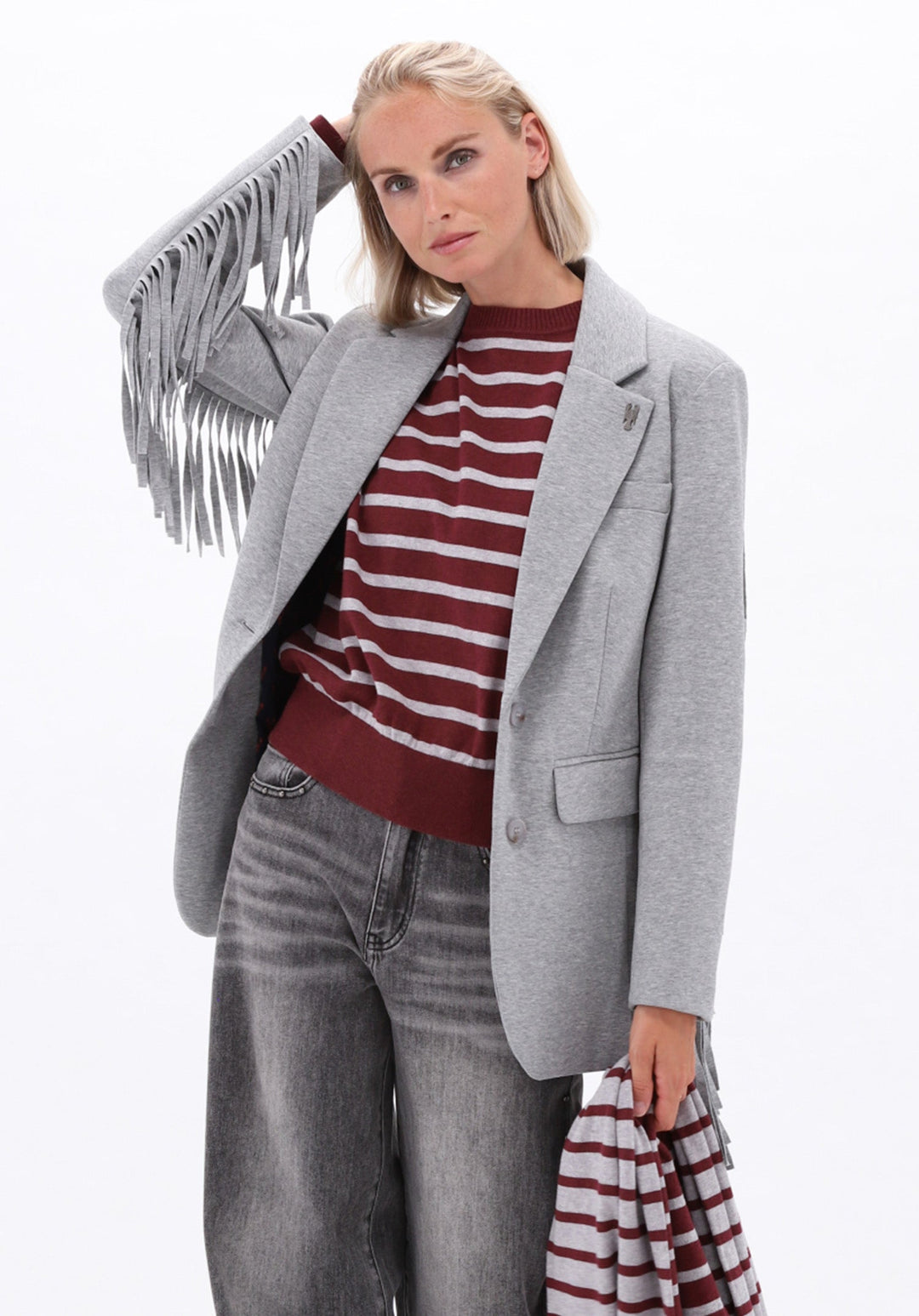 You're My Lobster — Blazer met franjes — campagnebeeld GREYMEL