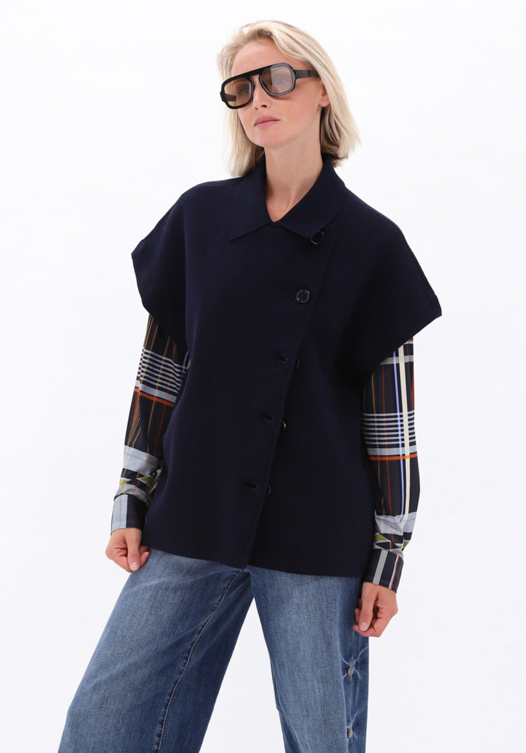 You're My Lobster — Wijde jeans met studs — campagnebeeld BLUEDENIM50