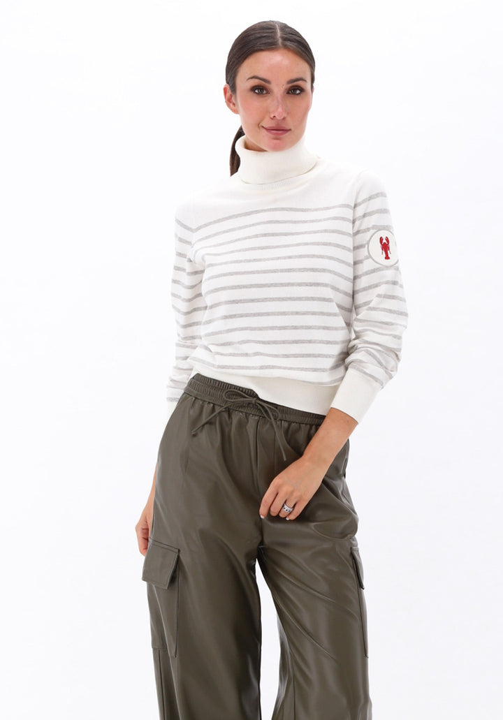 You're My Lobster — Cargo broek in lederlook — campagnebeeld DARKOLIVE21