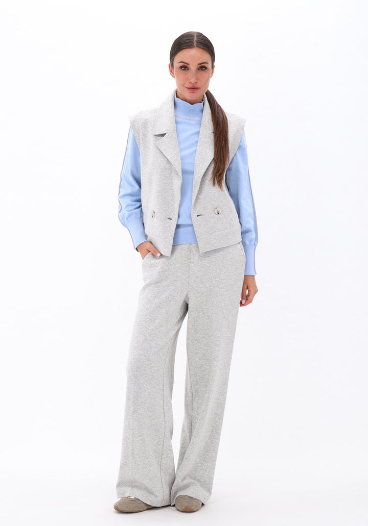 You're My Lobster — Pullover opstaande kraag & bies — campagnebeeld POWDERBLUE