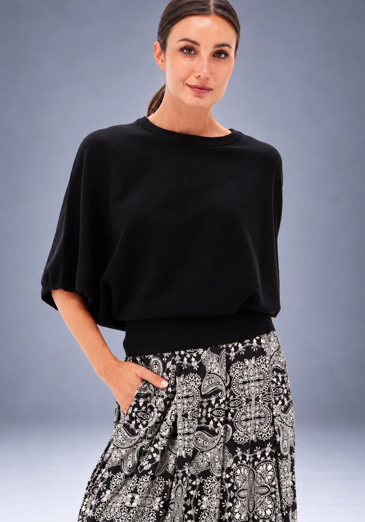 You're My Lobster — Pullover cape stijl — campagnebeeld BLACK