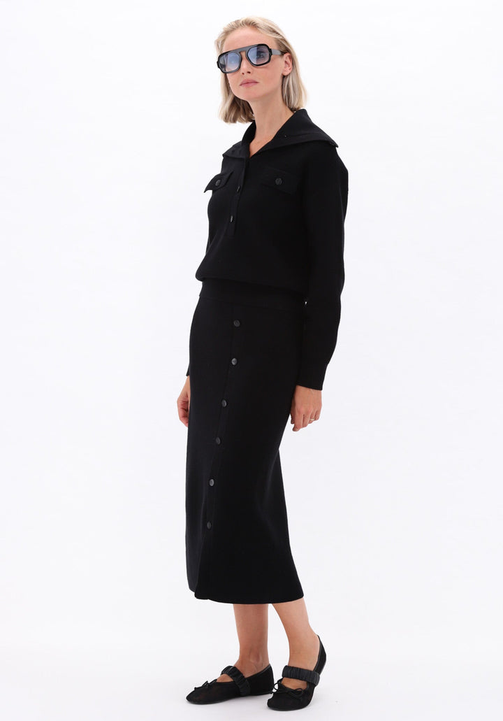 You're My Lobster — Pullover met knopen — campagnebeeld BLACK