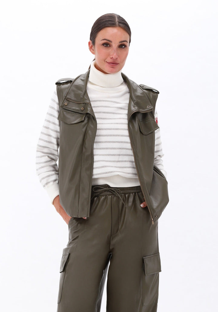 You're My Lobster — Pullover rolkraag met strepen — campagnebeeld ECRU
