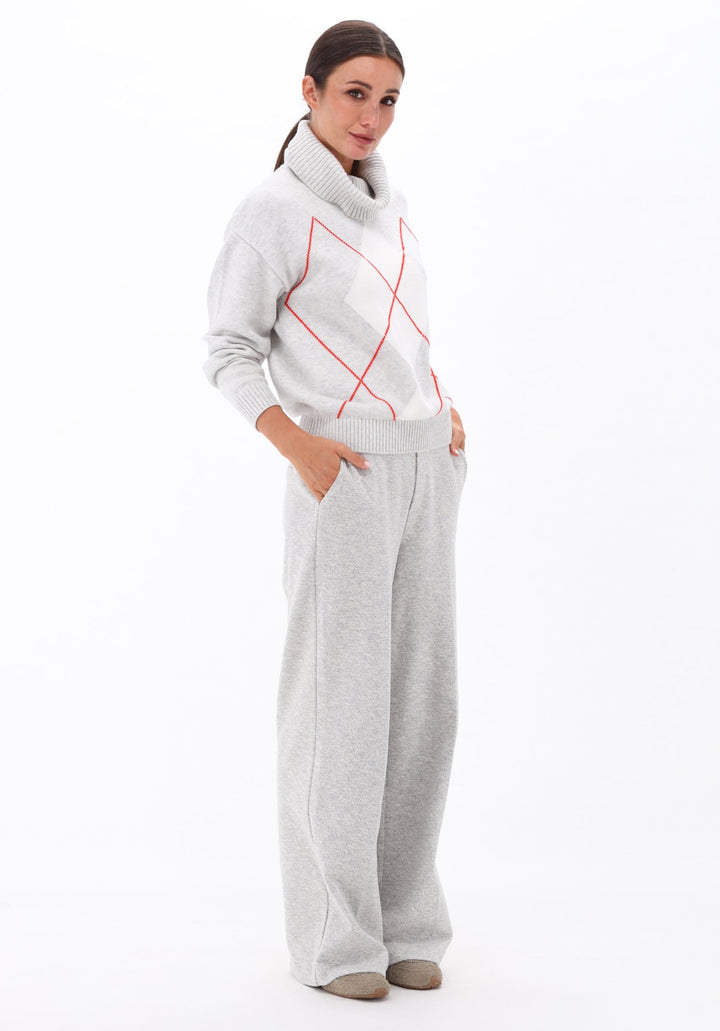 You're My Lobster — Pullover rolkraag met ruitmotief — campagnebeeld NIMBUSCLOUD