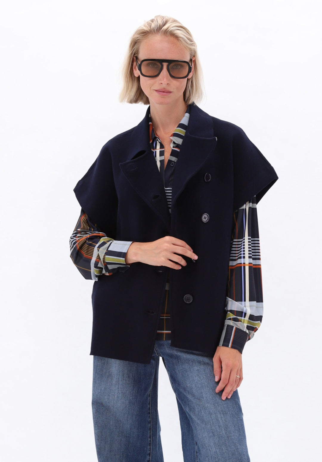 You're My Lobster — Vest met knopen — campagnebeeld NAVY