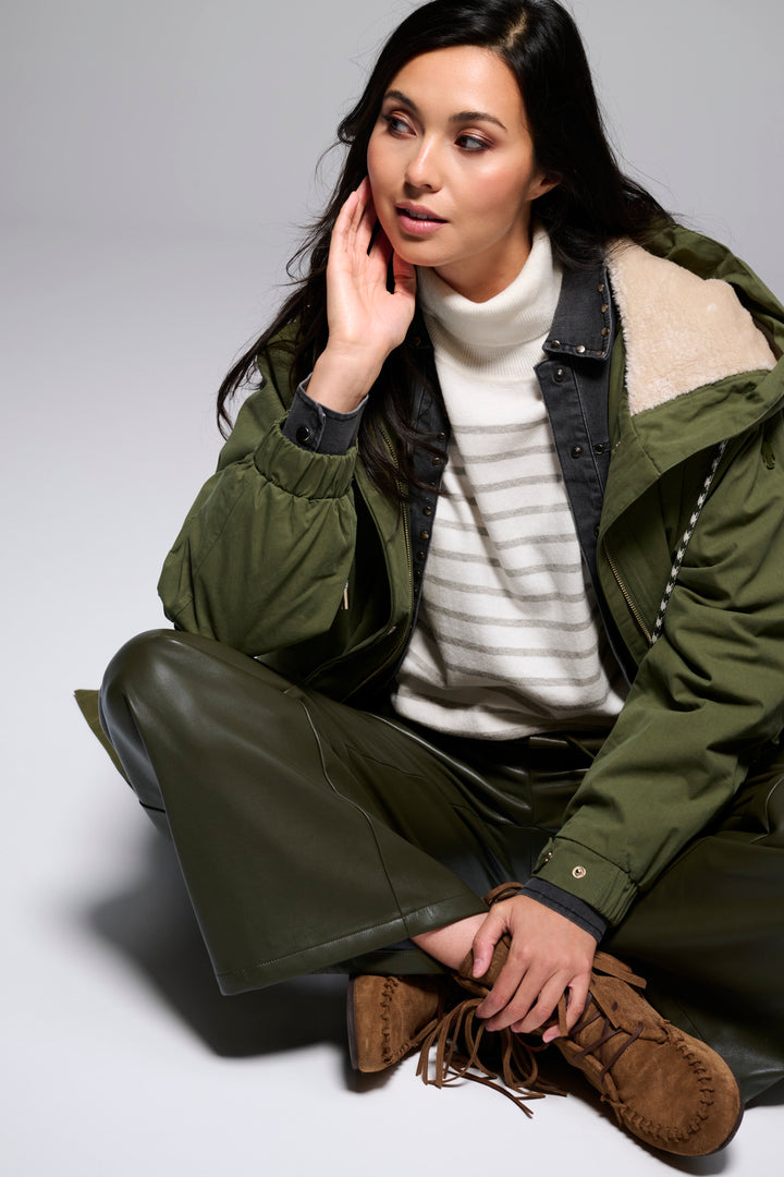 You're My Lobster — Waterdichte parka — publicity dark olive shirt