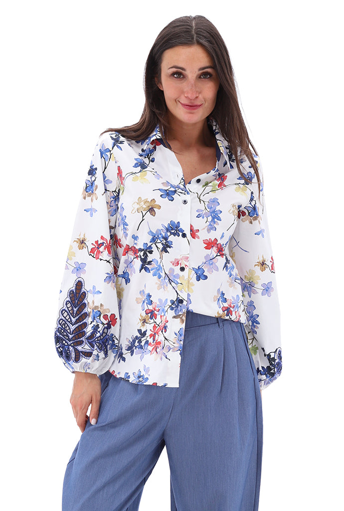 You're my lobster - Blouse met borduursel & design (C717L)