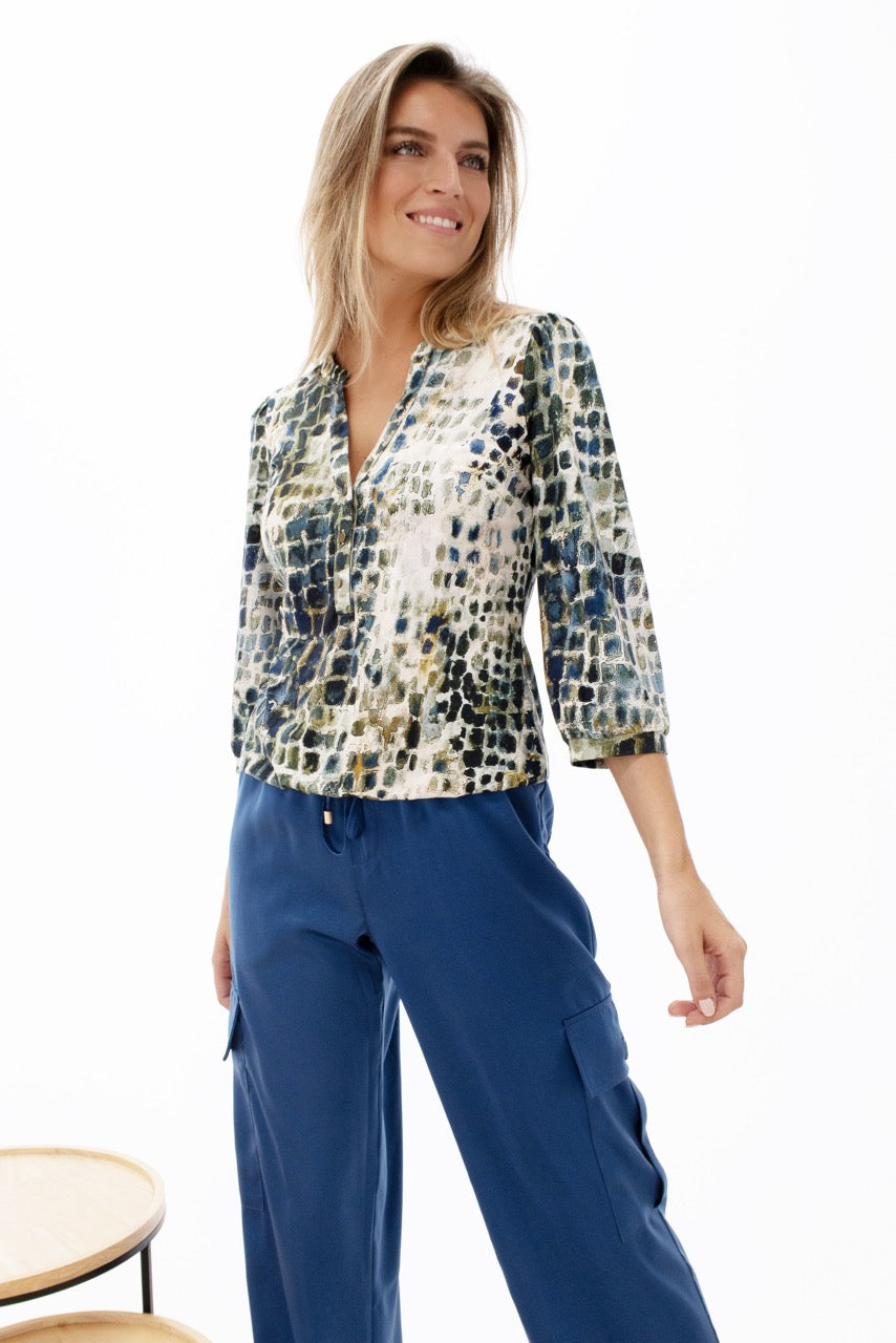 K-design - Topje met reptielenprint (Y104) - What Els!