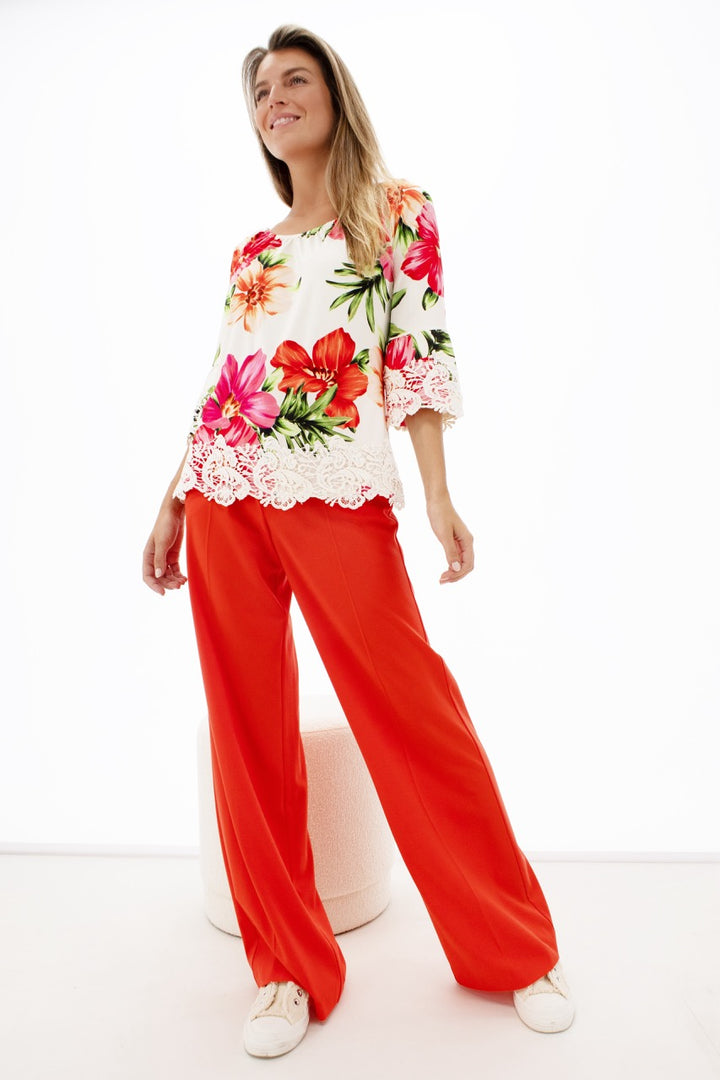 K-design - Broek met vouw (Y653) - What Els!