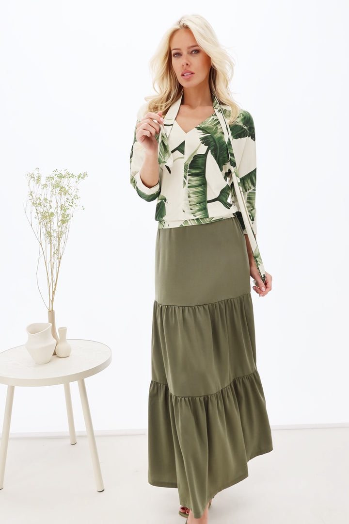 K-design - Topje met print en sjaaltje (Y389) - What Els!