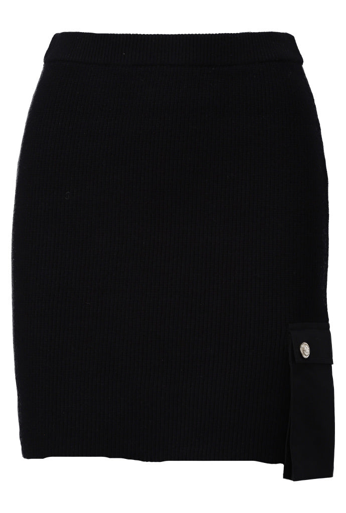 K-Design Rok met zak - B861 - Black - Black