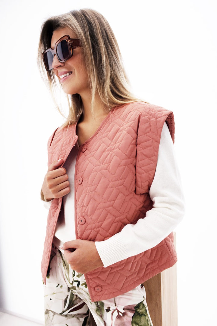 K-design - Broek met bloemenprint en bijpassende riem (Y133) - What Els!