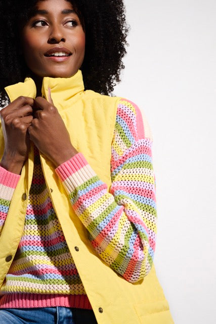 K-design - Gestreepte pull met verschillende kleuren (Y806) - What Els!