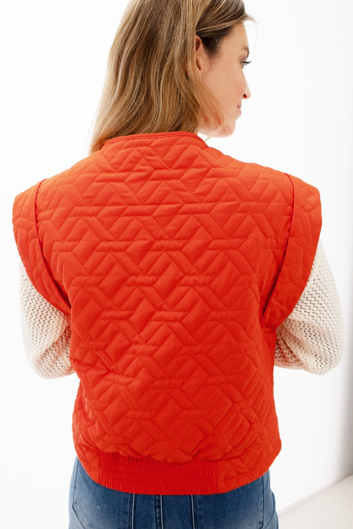 K-design - Gewatteerde gilet met brede schouders (Y901) - What Els!